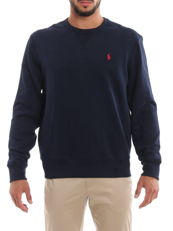 The Best Shops POLO RALPH LAUREN: Sweatshirts & Sweaters - Navy cotton blend sweatshirt